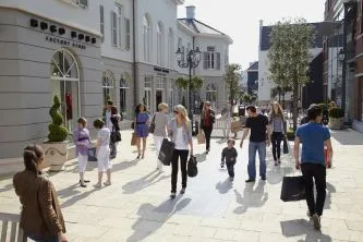 Shopping street at Designer Outlet Roermond